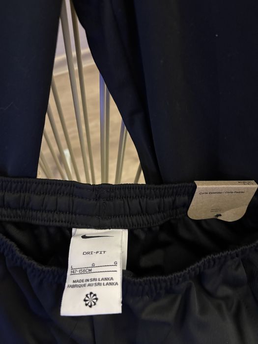 Nike dri fit клин 3/4 черен долнище