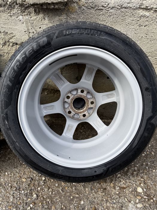 Jante aliaj CMS 5x112 r15 cu cauciucuri noi de vara