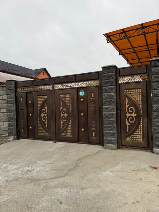 Калитка забор на частный дом