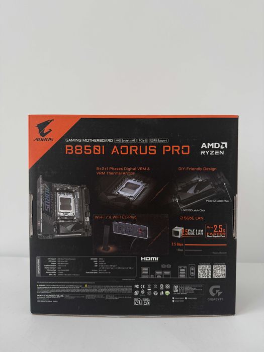 Placa de bază GIGABYTE B850I AORUS PRO AM5