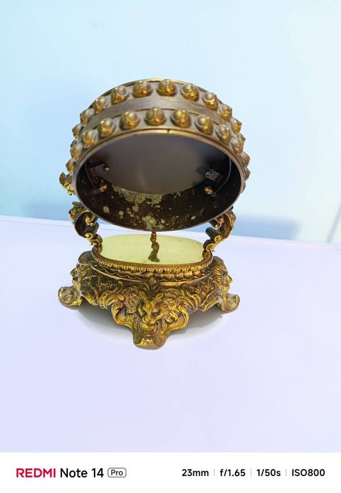 Винтидж масивно  бароково бронзово огледало