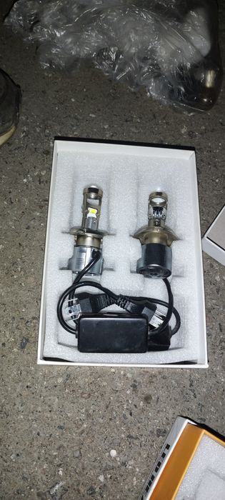 Мини bi led линзы h4 регулируемые