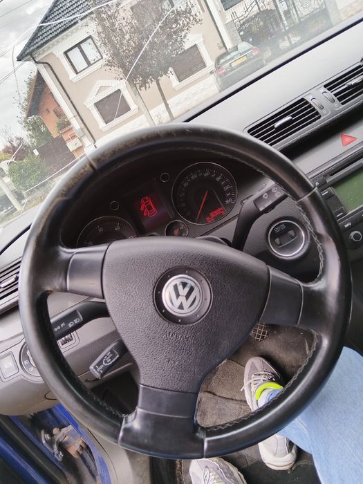 Volan piele + airbag 3 spite Vw Passat B6/Touran/Jetta/Golf 5/Eos