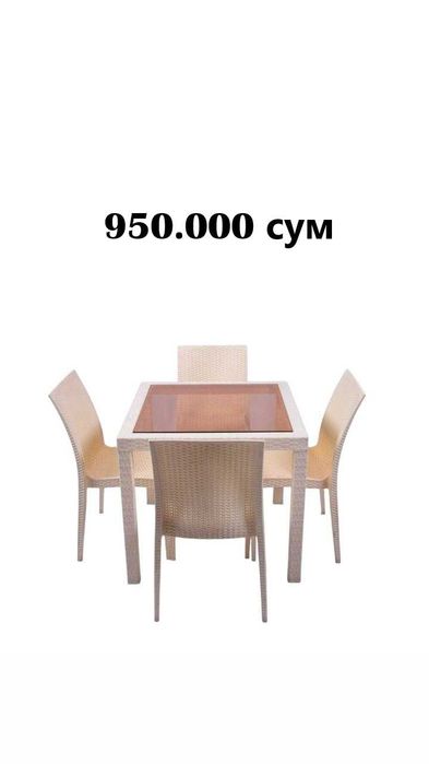 4 va 6 kishilik Stol stullar/ Стол-стули для 4 и 6 людей