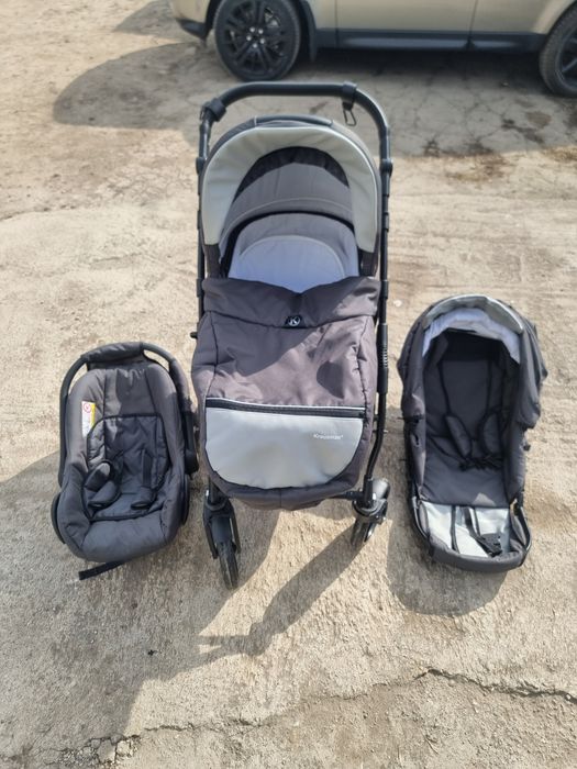 Căruț 3 in 1 Krausman Max Grey