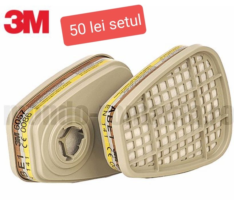 Mască 3M cu tot cu filtre prefiltre capace