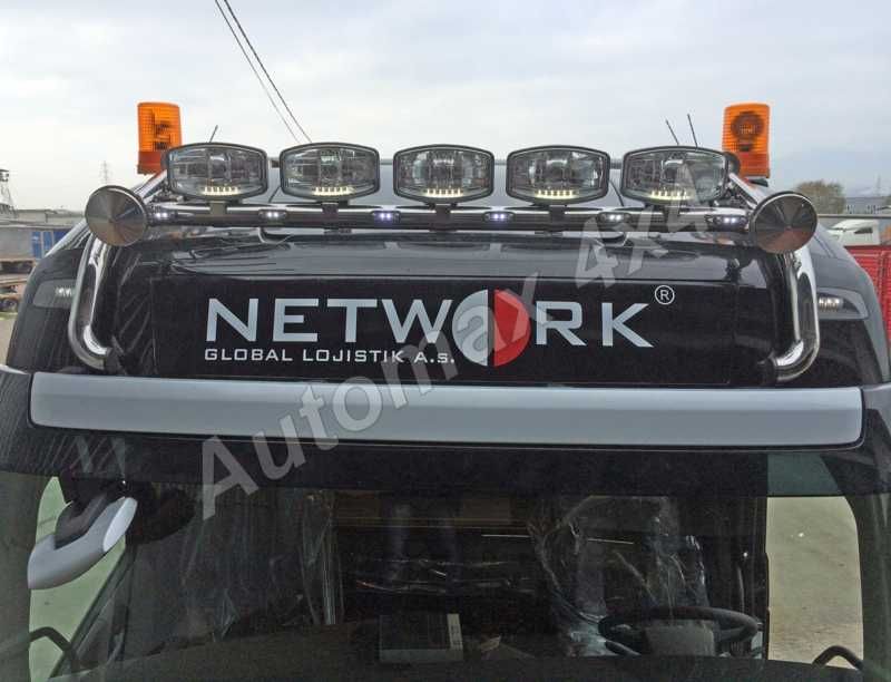 Bullbar, bara inox, suport proiectoare plafon Volvo FH 2013+