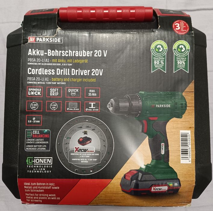 Продам немецкий шуруповёрт Parkside
