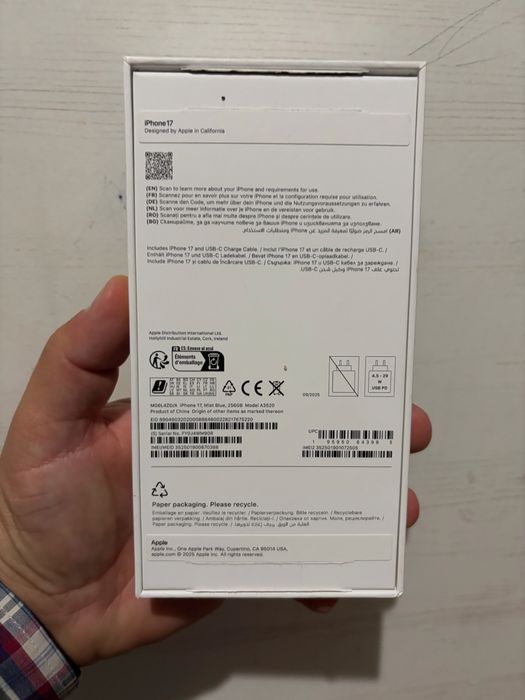 iPhone 17 Blue Mist 256 gb ca nou