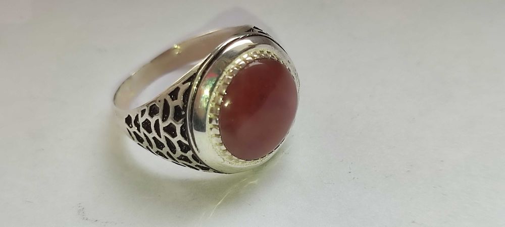 Серебряное кольцо с камнем СЕРДОЛИК