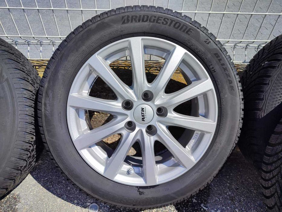 317 - 4бр. Алуминиеви джанти 16'' 5Х108 с гуми 205/55R16 Opel
