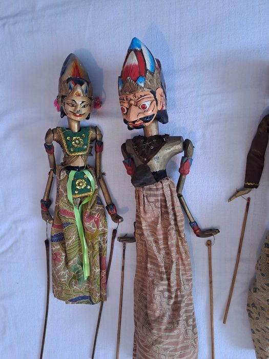marioneta lemn Wayang insula Java 60 cm