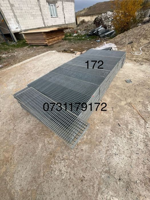 Trepte zincate galvanizat pentru scări de exterior