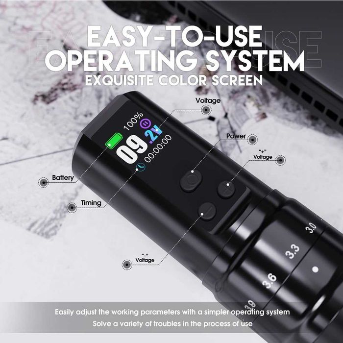 Безжична машинка за татуировки Mast Fold2 Pro (Регулируем ход) - Нова