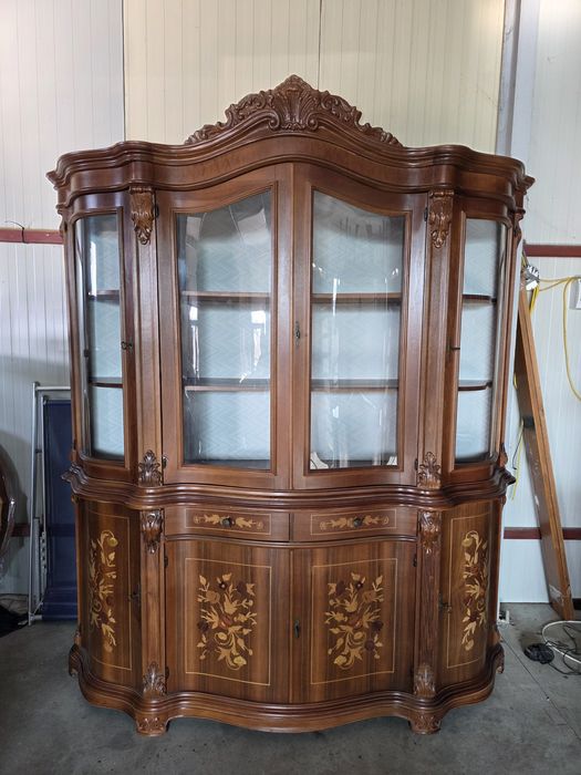 Masa scaune vitrina servant lemn masiv k noii