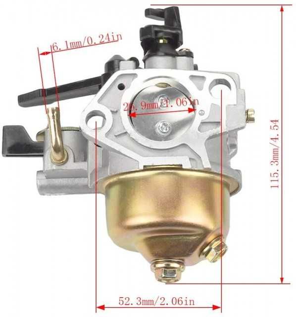 Carburator compatibil Honda GX 390 13HP (cu robinet de benzina)