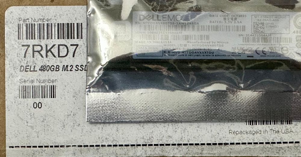 Vand Dell SSD 7RKD7 M2 480GB