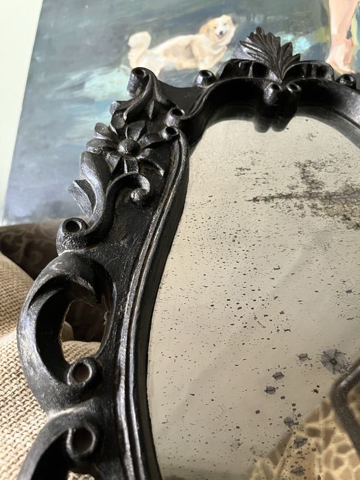 Старинно огледало в дървена рамка 1987г.