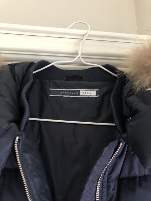 Geaca  Max Mara blana naturala