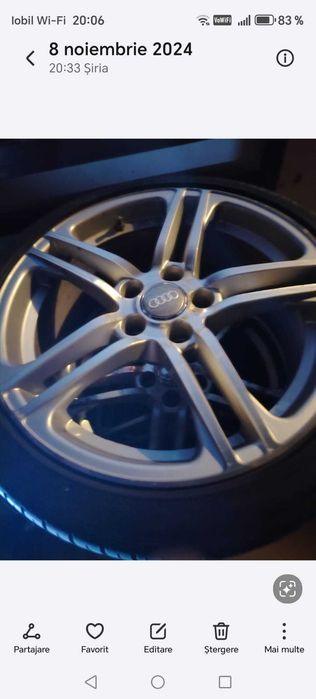 Vând anvelope Audi A4