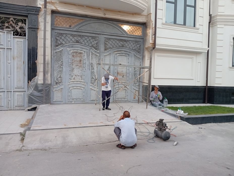 Ремонт реставрация изготовление Ворот покраска Дарвоза Darvoza тамирла