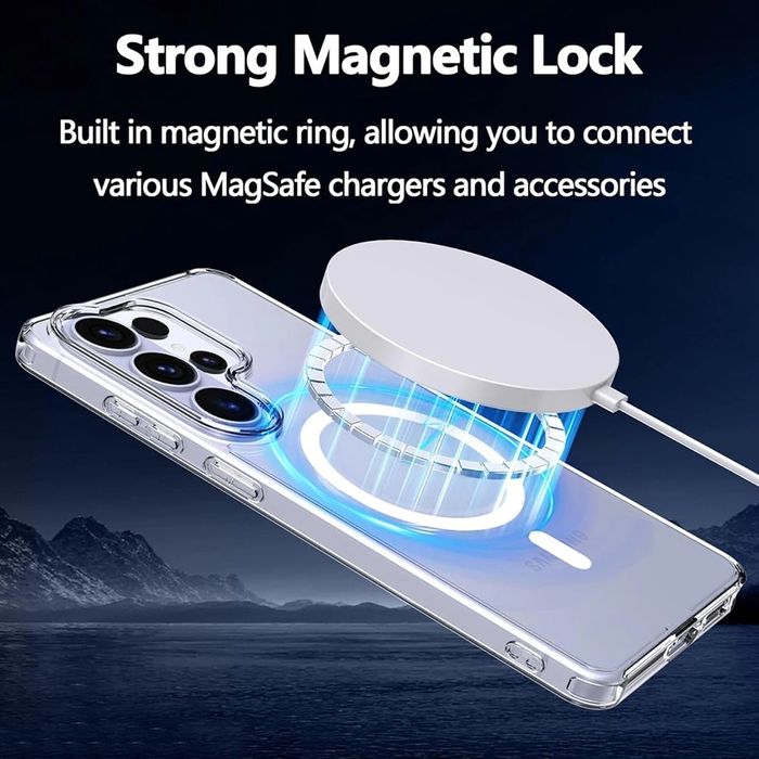 Samsung Galaxy S26 Ultra S26+ / Удароустойчив MagSafe силиконов кейс