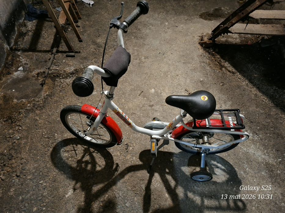 Bicicletă copii PUKY (Germania) cu roți ajutătoare