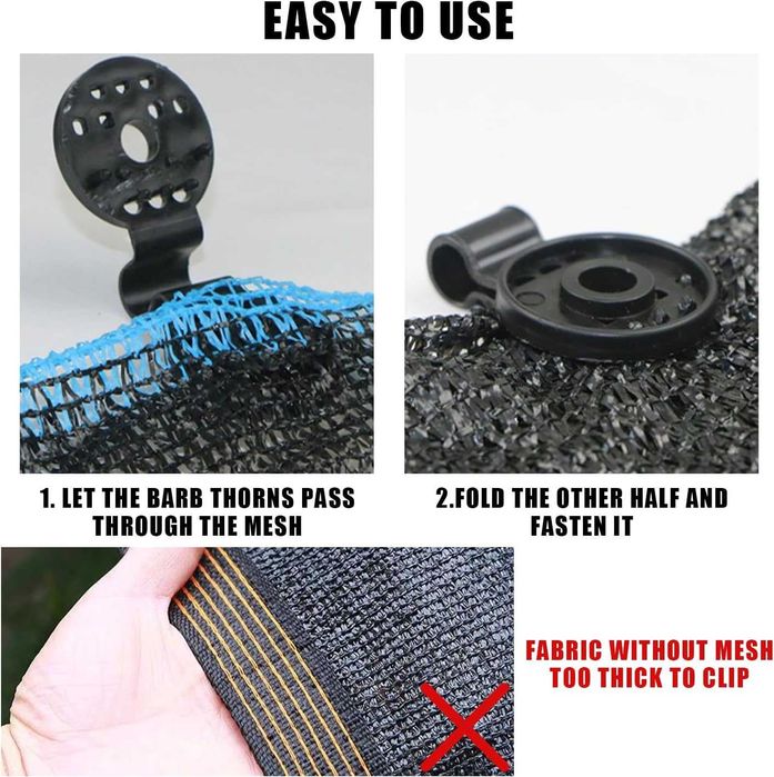 Мрежа за засенчване 1,0 x 10 м 80 %-ос покритие, с щипки за закрепване