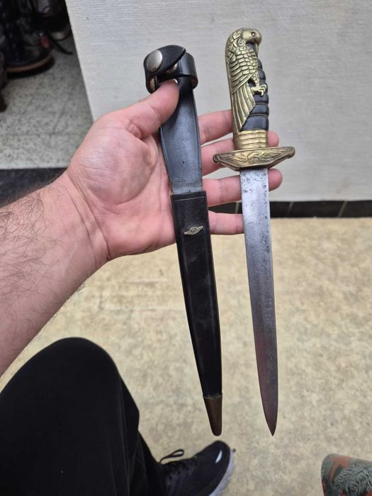 Pumnal vintage de ofiter de aviatie chinez WWII