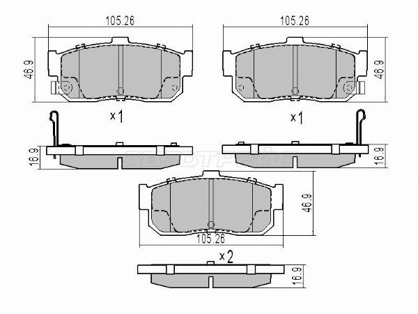 Колодки тормозные зад  Nissan Cefiro