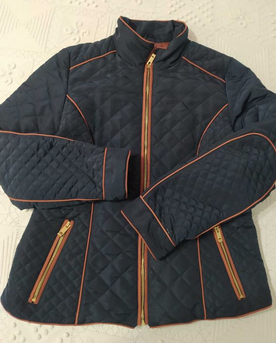 H&M Синьо дамско яке № 44 – вталено, до ханша