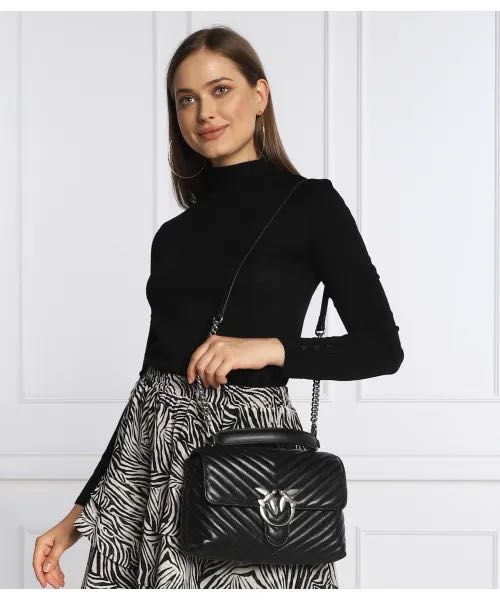 Дамска чанта Pinko от естествена кожа