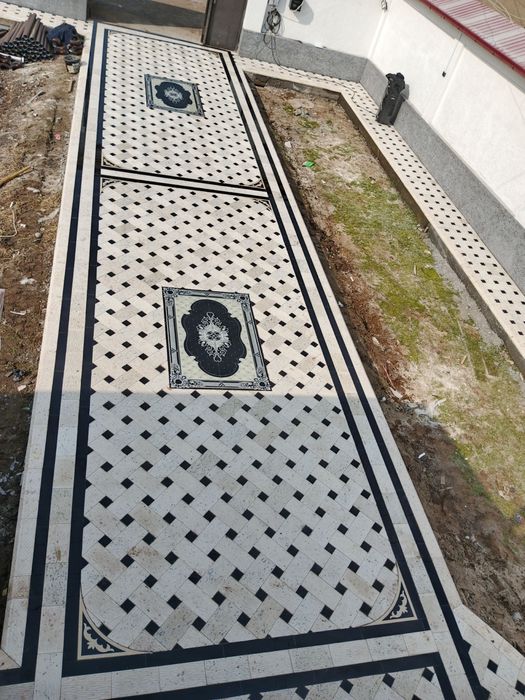 Брусчатка Тосеймiз Укладка Брусчатки