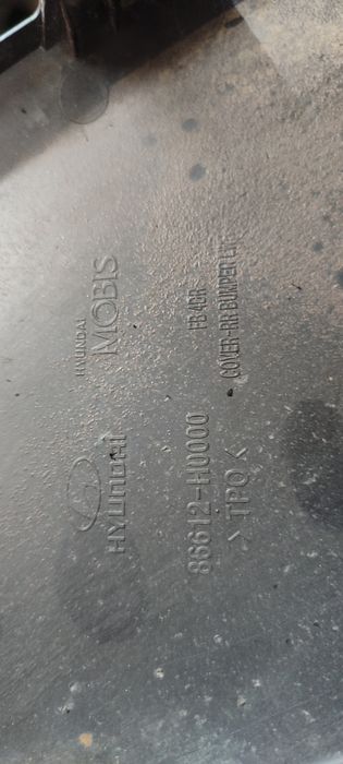 Дефлектор заднего бампера киа рио