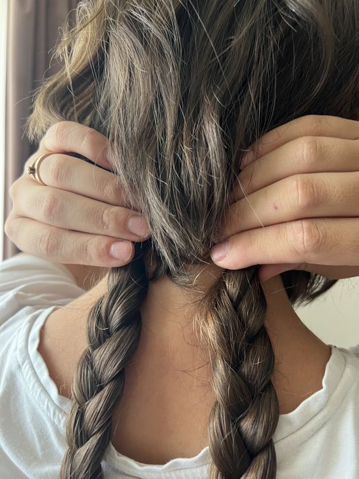 Codițe din păr natural, nevopsit