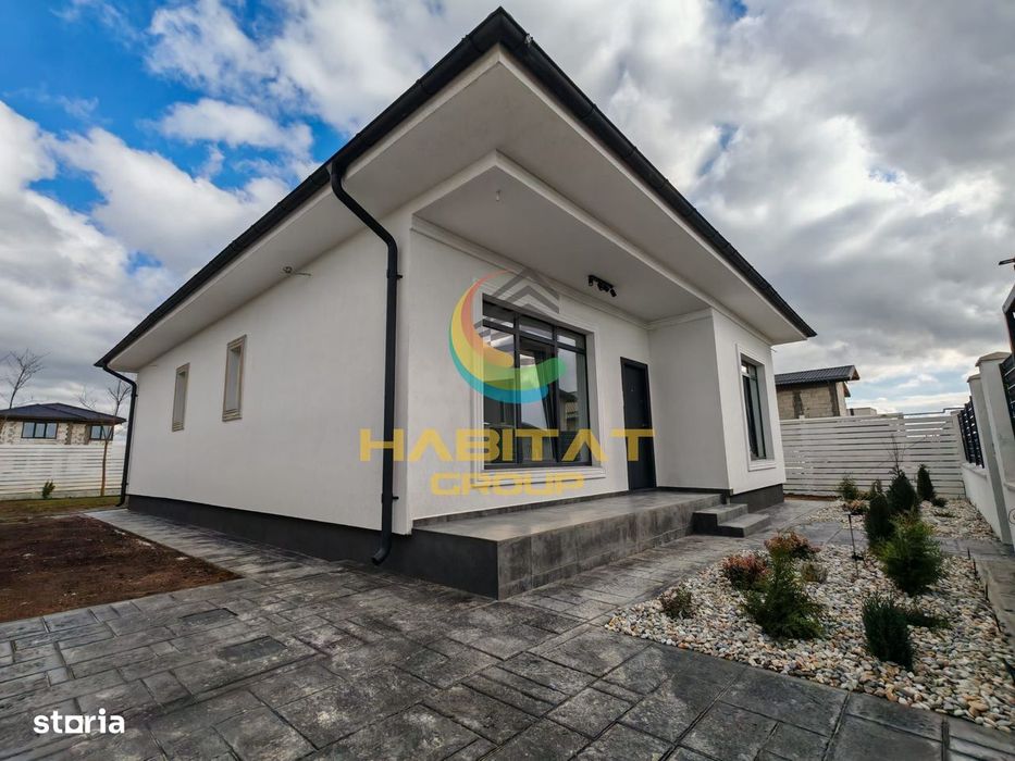 Casă modernă pe parter, construcție nouă 2025 – 4 camere, curte propri