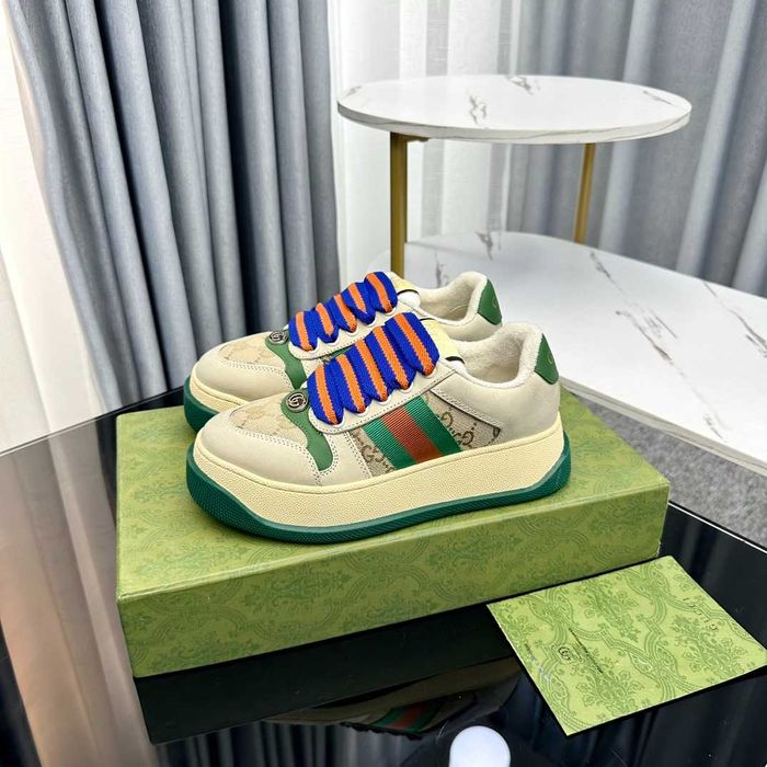 Tenisi Gucci Screener platform crem, marimi 35-40, adidasi Premium
