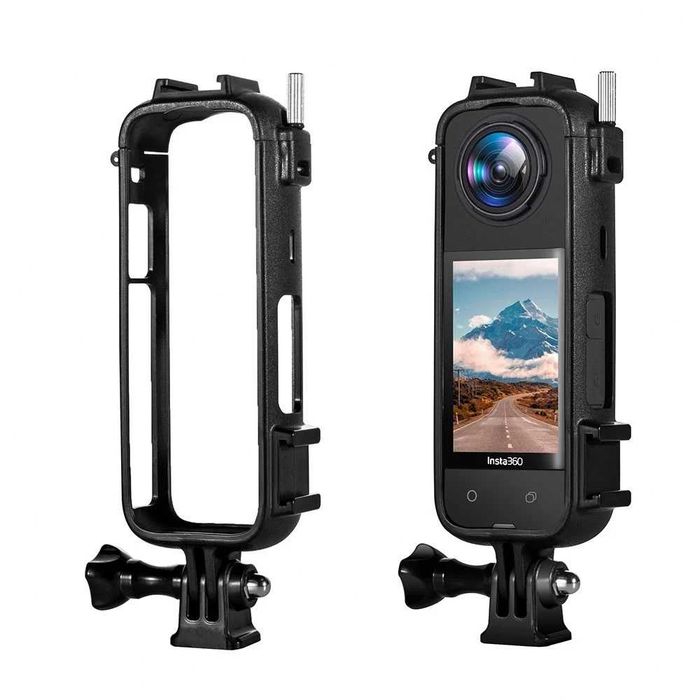 Cadru / frame + protectie obiective + folie ecran camera actiune Insta360 X4