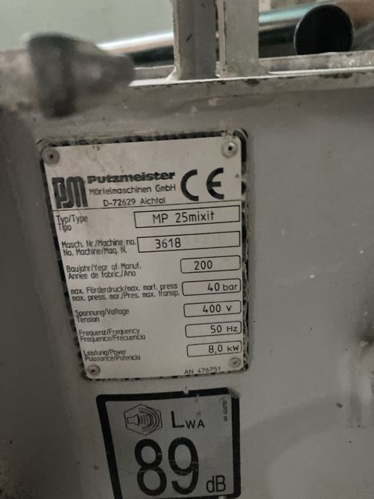 Машина за мазилка  Putzmeister mp25