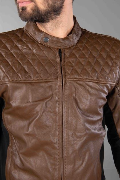 ПРОМОЦИЯ Кожено мото яке COURSE BOMBER,размери S, M, L, XL,NEW