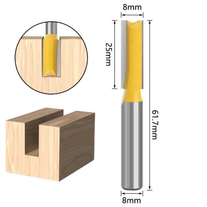 Фрезер за рязане или правоъгълни канали,различни размери, 4033 до 4037