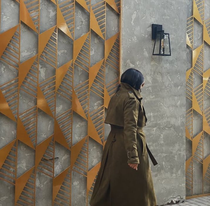 Тренч цвета хаки