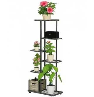 Метален вертикален цветарник 7в1 стойка за 7 саксии