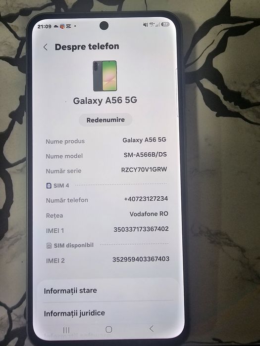 Samsung a 56 ca nou