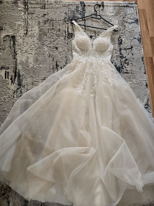 rochie mireasa ivory-cappuccino