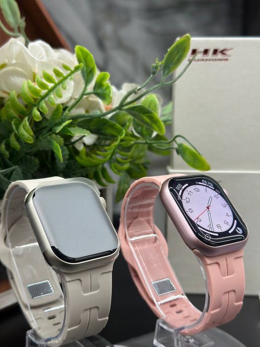 Смарт часы Smart watch HK10 mini Titanium case 41mm