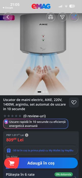 Uscator de maini Aike