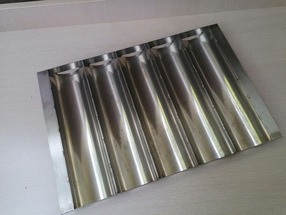 2 броя Тави за багети от неръждаема стомана