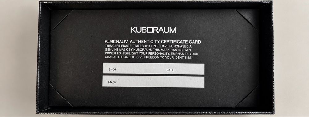 KUBORAUM Mask H71 BM – Black / Flashgold