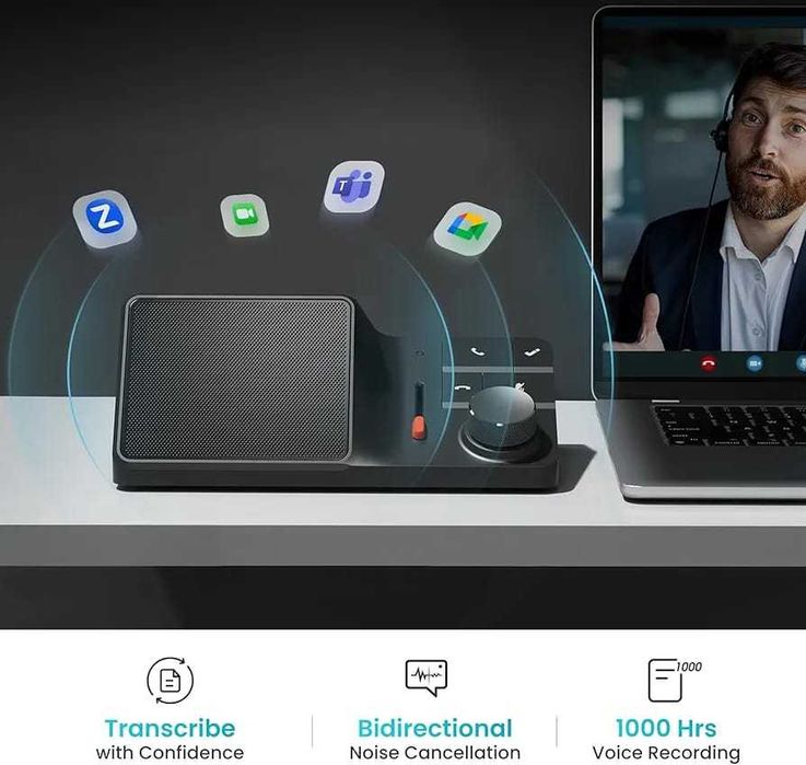 HiDock H1E USB C докинг станция с AI гласов рекордер